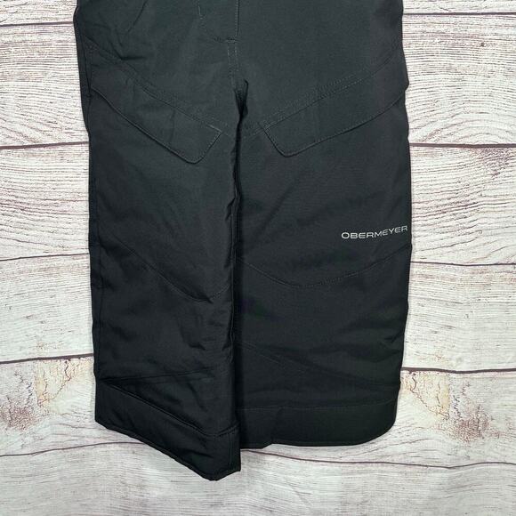 Obermeyer Children's Black Snow Bib I Grow Pockets Winter Ski Sledding Size 3 - Picture 10 of 12